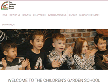 Tablet Screenshot of childrensgarden.org
